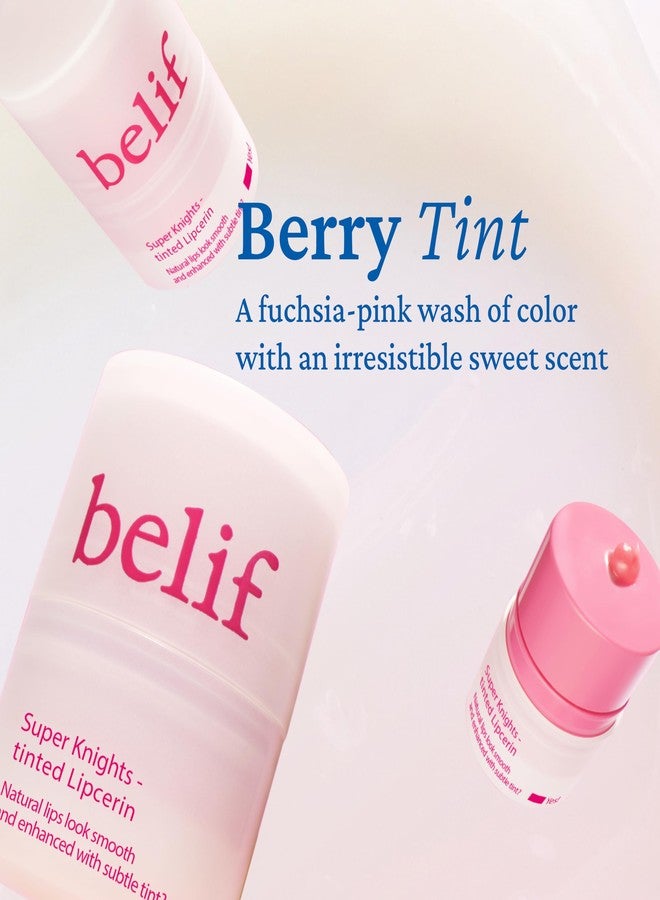 belif Super Knights Tinted Lipcerin - Berry | Hydrating & Tinted Lip Butter Balm with Peptides & Multivitamin Complex | Smooths Lip Texture & Strengthens Barrier | Korean Skincare for Teens & Women - Image 4